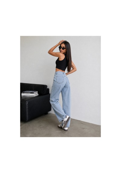 Bluemarlin Buz Kar Tam Kalıp Yan Parçalı Jeans Baggy Denim/kot Pantolon Buzkar