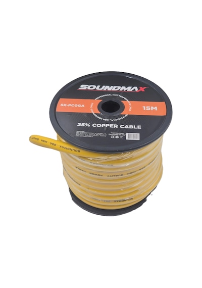 Soundmax Amfi Güç Kablosu 0ga 5 Metre - Soundmax 0 Ga Anfi Power Kablosu - 5 Mt