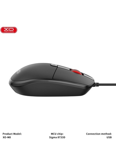 Hassas Optik Sensörlü Sessiz Ve Ergonomik Kablolu Mouse 2000 Dpı Ayarlanabilir Kablosuz