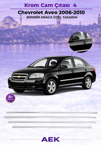 Chevrolet Aveo Cam Çıtası 2011- Paslanmaz Çelik