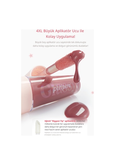Dudaklara Dolgun Ve Işıltılı Görünüm Sunan Gloss Perıpera Ink Glasting Lip Gloss 18 Fig Milk Foam
