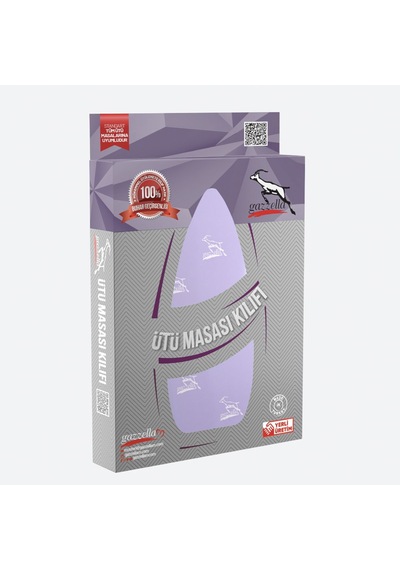 Ütü Masası Kılıfı - Lila Çok Renkli