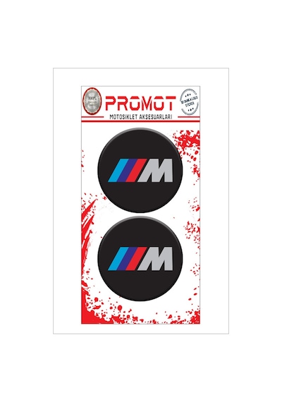 Logo Bmw 3d Kabartmalı Damla Sticker 5cm 03