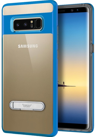 Buff Galaxy Note 8 İle Uyumlu Air Bumper Kılıf Blue