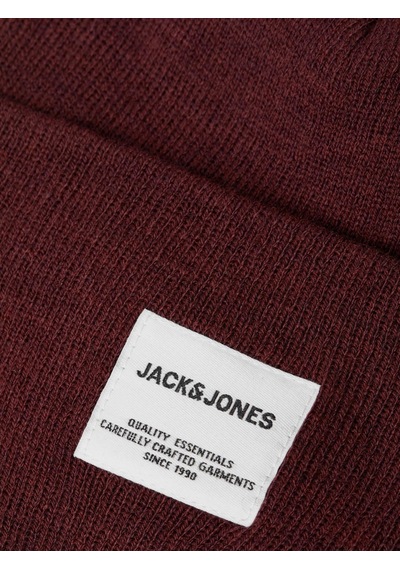 Jack & Jones Jack & Jone Jaclong Knit Beanie Noos Erkek Bere-27108 - Bordo