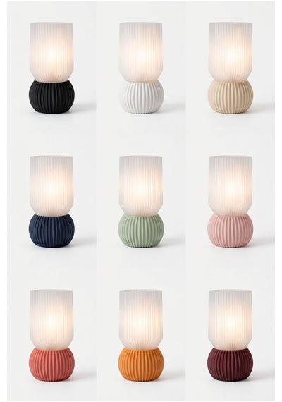Nexo Model - Led Abajur - Masa Lambası - Usb 5v İle Çalışır - Slim Led Aydınlatması Dahildir - Dekoratif Lamba - Renk Seçenekli Çok Renkli