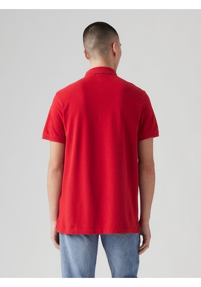 Levi's Erkek Kısa Kol Polo Yaka T-shirt - Günlük & Minimalist Kırmızı