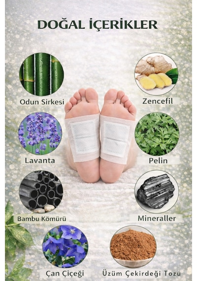 Waw Detox Foot Patch 10 Adet Ayak Altı Gece Bakım Bandı - 842627295