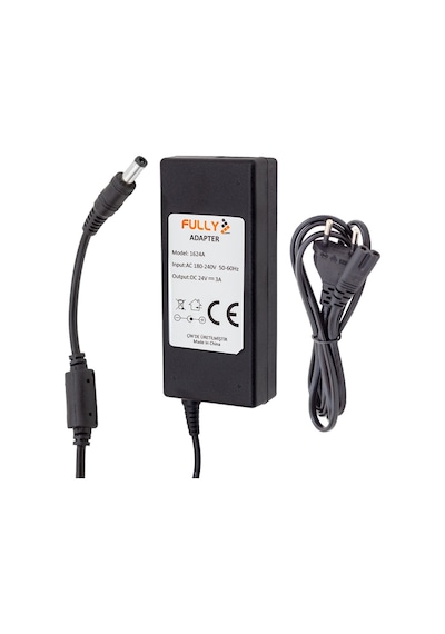 Fully O-1624A 24 Volt - 3 Amper Plastik Kasa Masaüstü Adaptör 5.5