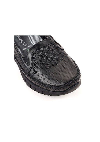 Forelli 29413 Eterna-G Siyah Kadın Comfort Deri Ayakkabı Siyah