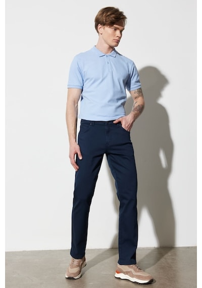 Wrangler Erkek Texas Slim Fit Dar Kesim Normal Bel Esnek Pantolon 673w12s004 Lacivert