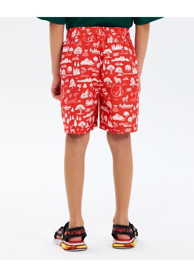 Skechers B 5 Inch Swimshort Büyük Erkek Çocuk Kırmızı Deniz Şortu Sk2610071-0120 Kırmızı