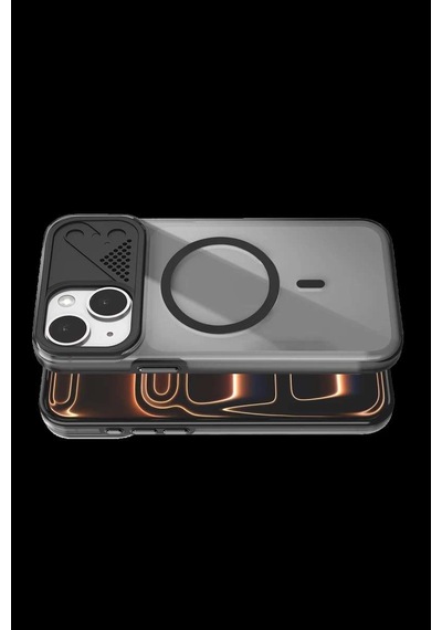 Apple iPhone Uyumlu - 14 Zinko Magsafe Kapak - Siyah