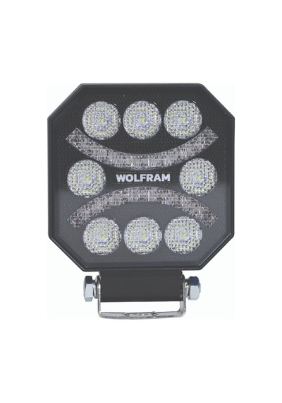 Led Çalışma Lambası Emojili 8 Led Beyaz + Kırmızı Spot Fonksiyonlu 10/30v E-belgeli 45w