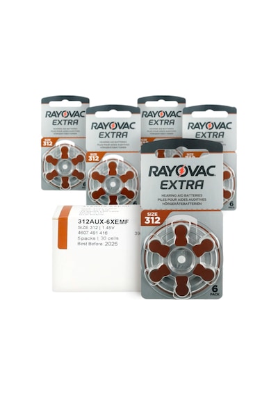 Rayovac Extra 312 Numara İşitme Cihazı Pili 6 x 5'li