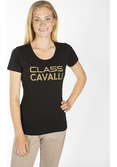 ROBERTO CAVALLI  Kadın T'shirt RRC6002L Siyah