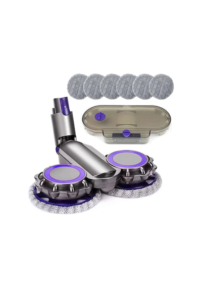Valkyrie Dyson V7 Uyumlu v8/v10/v11/v15 Uyumlu 6 Paspaslı Paspas Başlığı Su Püskürtmeli Mop Başlık