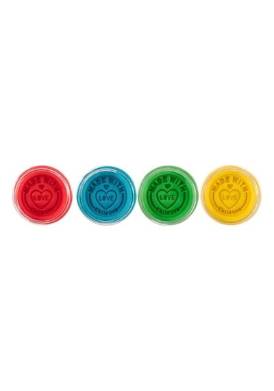 Childgen Doğal Oyun Hamuru 4 X 125 Gr Set Sarı, Kırmızı, Mavi, Yeşil
