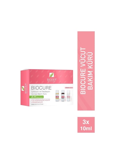 Bioder Biocure Tüy Azaltıcı Vücut Kürü 3x10 ml - Istenmeyen Tüyler Için