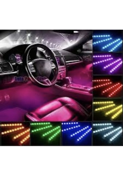 12 Ledli Ayak Altı Led Lamba Sese - Müziğe Duyarlı Led