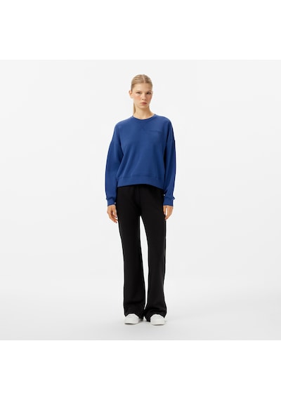 Nautica Kadın Mavi Regular Fit Sweatshirt Düz 47k101t Mavi