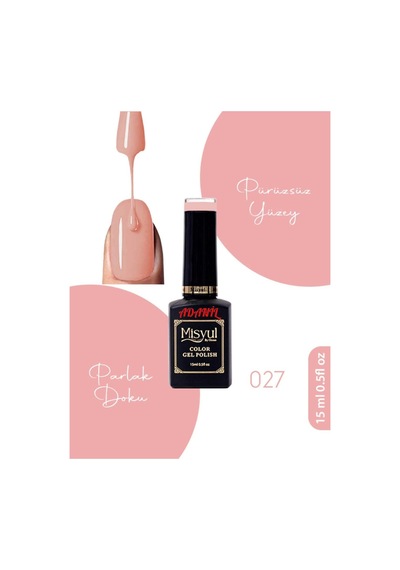 Adanil 15 ML Misyul Profesyonel Kalıcı Oje No:027