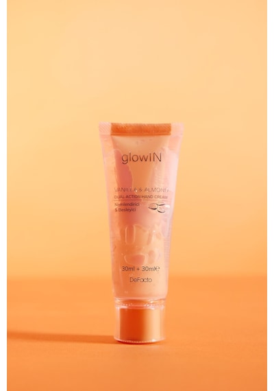 Defacto GlowIN Vanilya ve Badem Özlü Nemlendirici El Kremi – Çift Etkili Besleyici & Onarıcı Formül (75ml) F3886AXNS