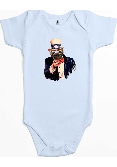 Zepplin Giyim Bear Sam Amca Sarı Bebek Body Zıbın
