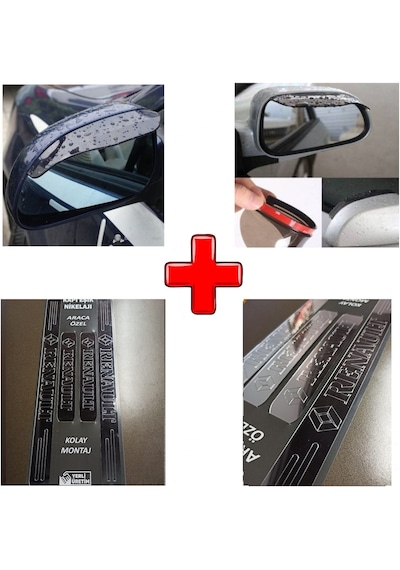 Renault 19 Uyumlu Kapı Eşiği Ve Ayna Yağmur Koruyucu (554254662)