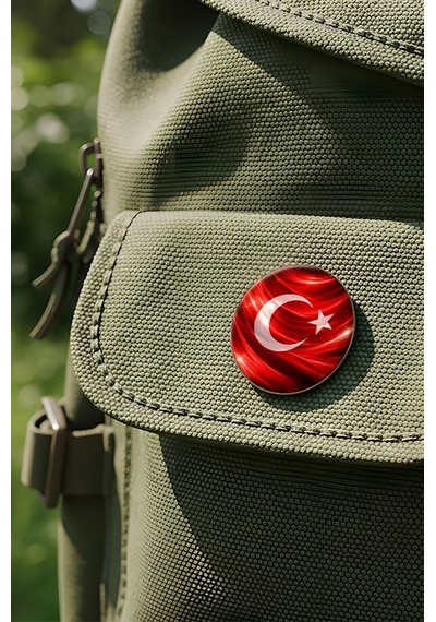 Türkiye Türkiye Turkiye Abstract Ülke Bayraklı Buton Rozet - 44 MM 5 Adet Çok Renkli