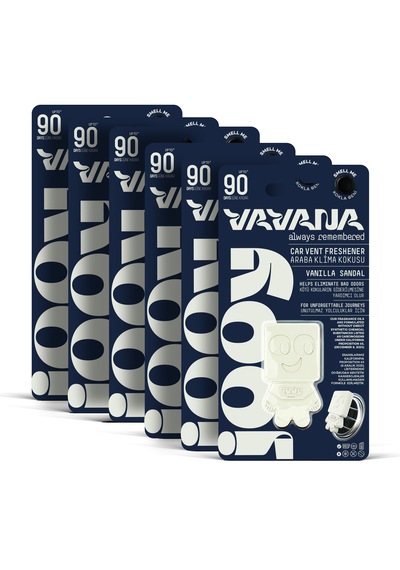 Vavana Jooy Araba Klima Kokusu 6'lı Set, 90 Gün Etkili Oto Kokusu Vanilya Sandal