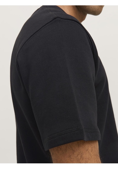 Jack & Jones Erkek Rdd Nakışlı Tişört - Daze - 12264110 Black