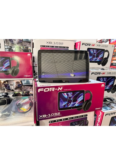 For-x Xb-1032 Portatif Koltuk Arkası 2 Ad. Monitör Başlık 2/32gb