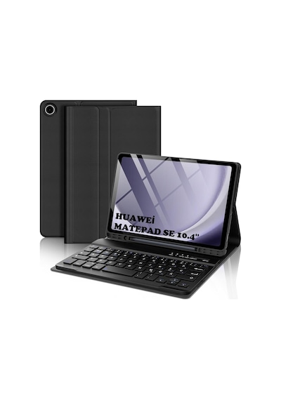 Huawei Matepad Se 10.4'' Bluetooth Özellikli Standlı Kalem Bölmeli Klavyeli Kılıf