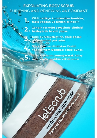 Antioxidant Body Scrub Vücut Peelingi Üzüm Çekirdekli Arındırıcı Ve Yenileyici 280 Gr