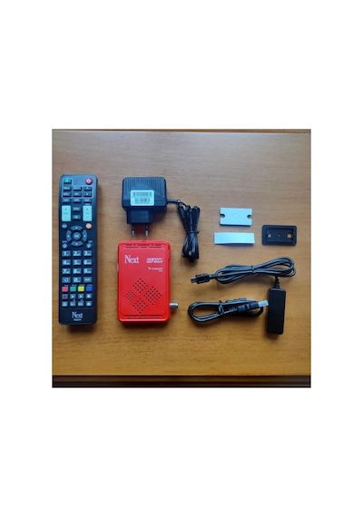 Kanky Hd Gold Mini Uydu Alıcısı Full Hd Görüntü Kalitesi İle Usb Girişli Kırmızı Kasa