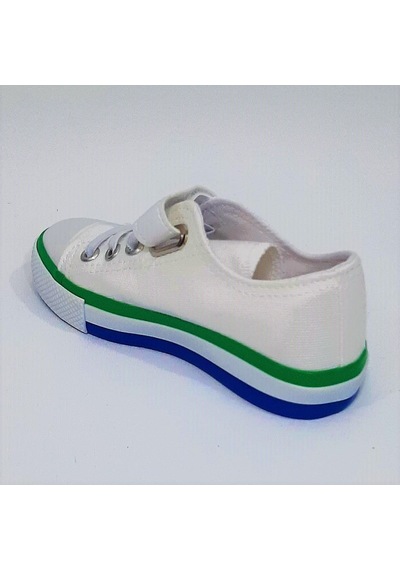 Fiyra 9002 Beyaz Keten Sneaker Cırtlı Çocuk Spor Ayakkabı 001