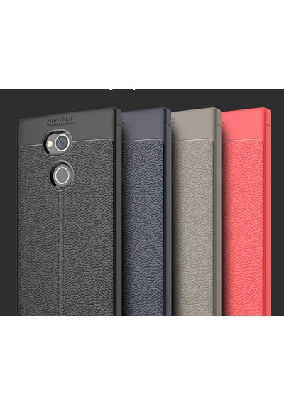 Sony Xperia L2 Kılıf Deri Tarzı Niss Silikon Case