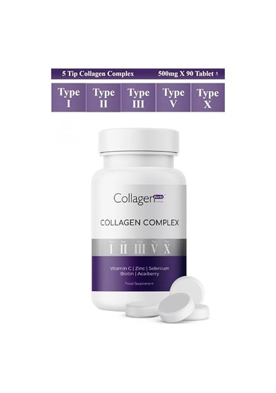 Ayrex Hidrolize Kollajen Tip1, Tip2, Tip3,tip5 Ve Tip10 , Vitamin C, Hyaluronik Asit, Çinko, Biotin, Selenyum Ve Koenz