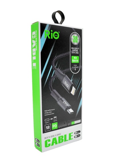 Rio Tech 3a Quick Charging Usb Type-c To Lightning Data Kablosu