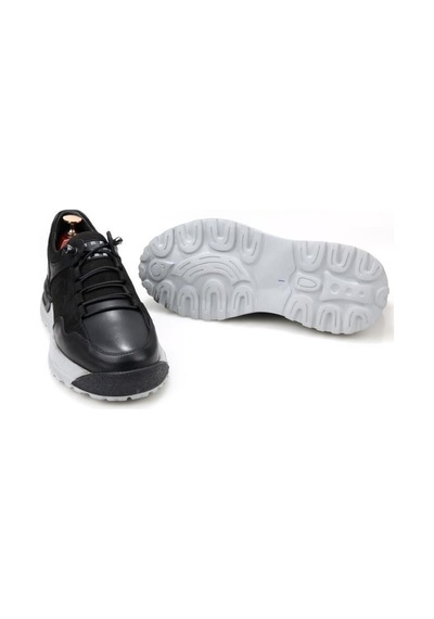 Pierre Cardin 90-348 Hakiki Deri Erkek Casual Günlük Ayakkabı Siyah