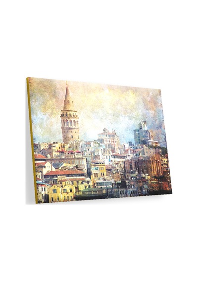 Cakasepetim Galata Kulesinin Sanatsal Görsel Ahşap Mdf Tablo