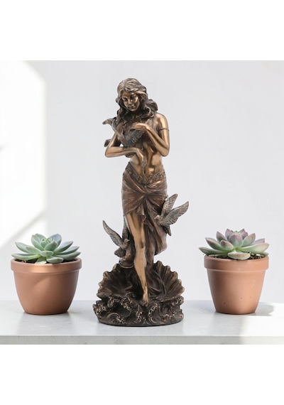 Dekoratif Afrodit Biblo Wise Veronese Antik Yunan Mitolojisi Poliresin Obje 28 Cm .