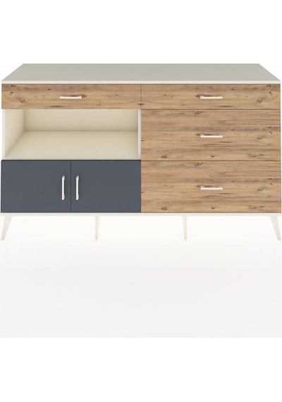 Hyperion Konsol Tek Raflı 4 Çekmeceli 2 Kapaklı 176x44x99 Aytaşı- Aytaşı-antrasit/çam Hyperion Konsol Tek Raflı 4 Çekmeceli 2 Kapaklı 176x44x99 Aytaşı- Aytaşı-antrasit/çam