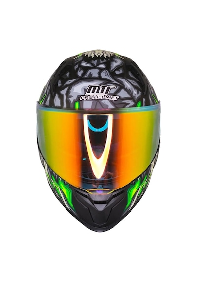 Motosiklet Kask Ece 22.r06 Güneş Vizörlü Full Face Motor Kaskı Skull Yeni Çok Renkli