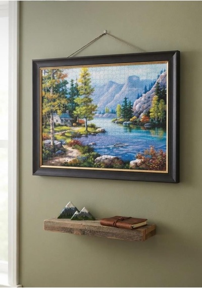 Göl Kıyısında Ve Güne Merhaba İkili Set - 1000 + 500 Parça İkili Puzzle Seti
