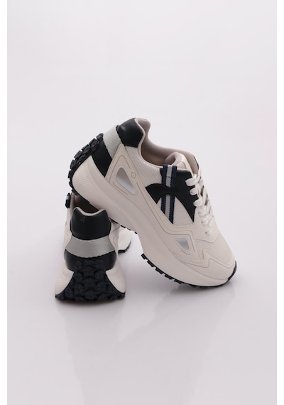 Dgn 83191 Kadin Sneaker Ayakkabi Beyaz - Lacivert