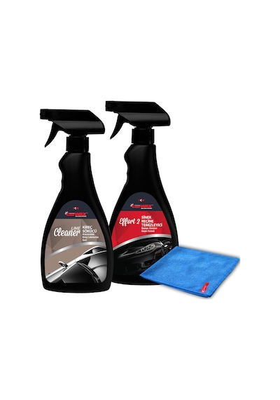 Carwax 2'Li Set Effort 2 & Lime Cleaner Mikrofiber Bez