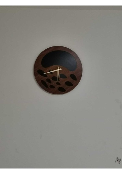 Nova Model Duvar Saati 50 X 50 Cm - Duvar Dekorasyon Ürünleri Ceviz Siyah