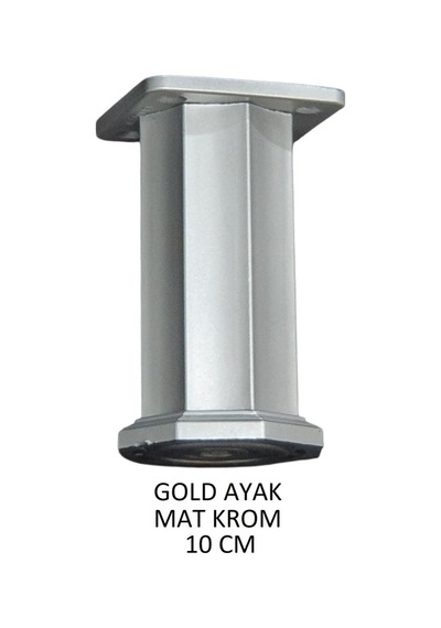 Gold Ayak 10cm Vidalar Dahil Mat Krom Mat Krom